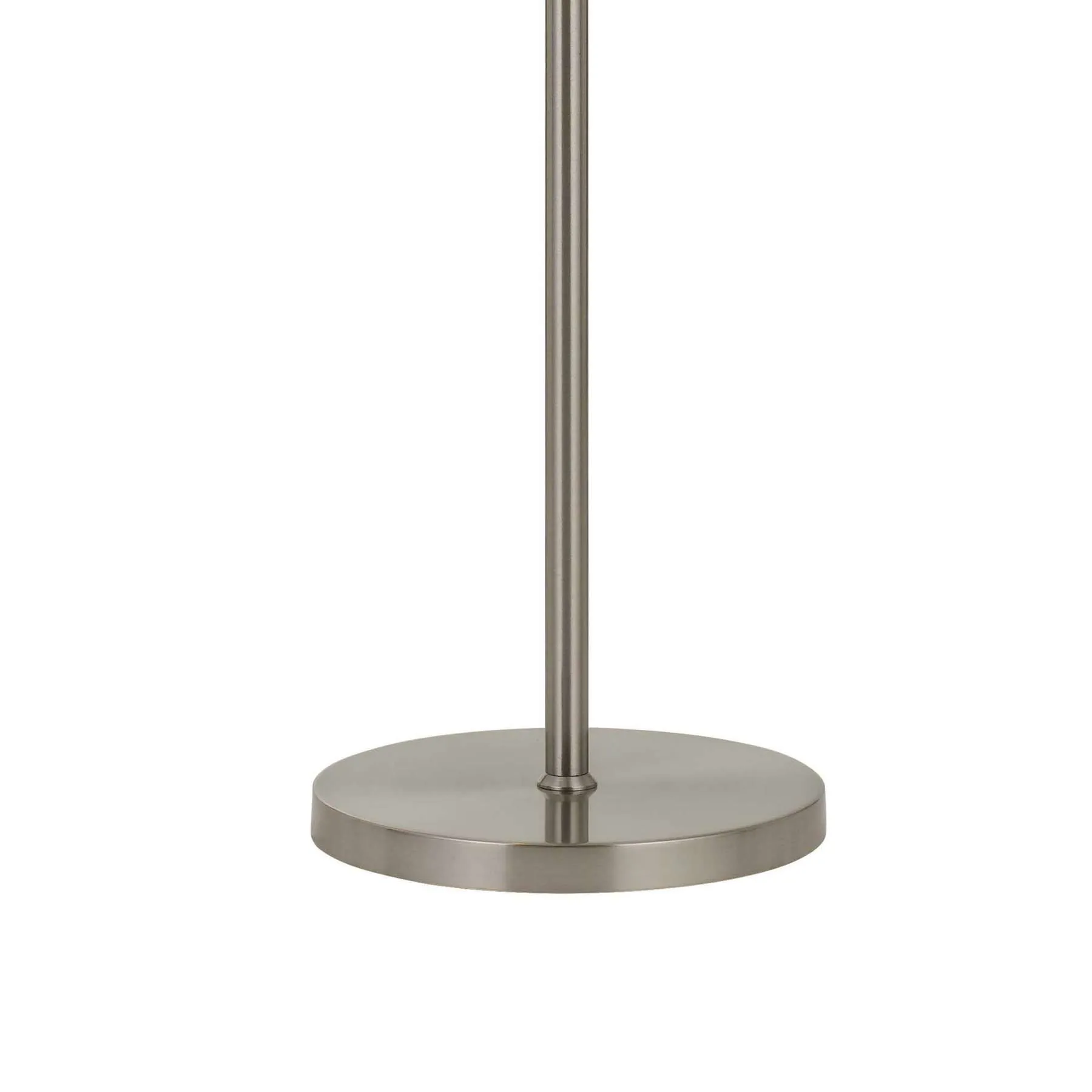 10W Led Adjustable Metal Floor Lamp With Swing Arm, Chrome By Benzara