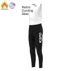 2018 Bianchi Fleece Retro Cycling Bib Pants