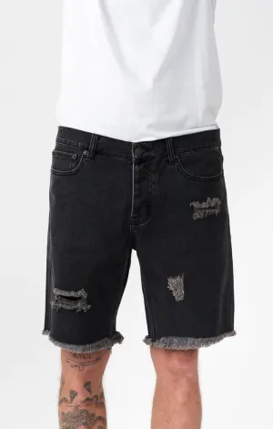 Afends Mens Cut Off - Cut Off Denim Shorts