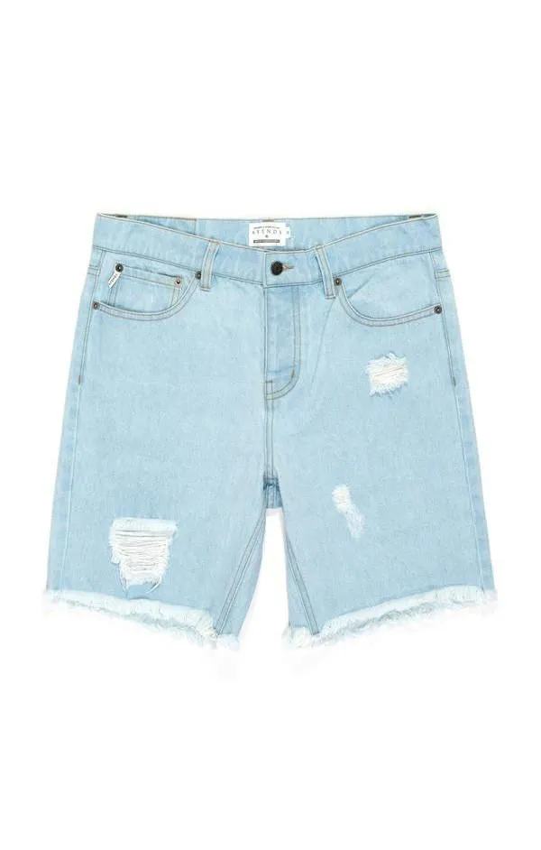 Afends Mens Cut Off - Cut Off Denim Shorts