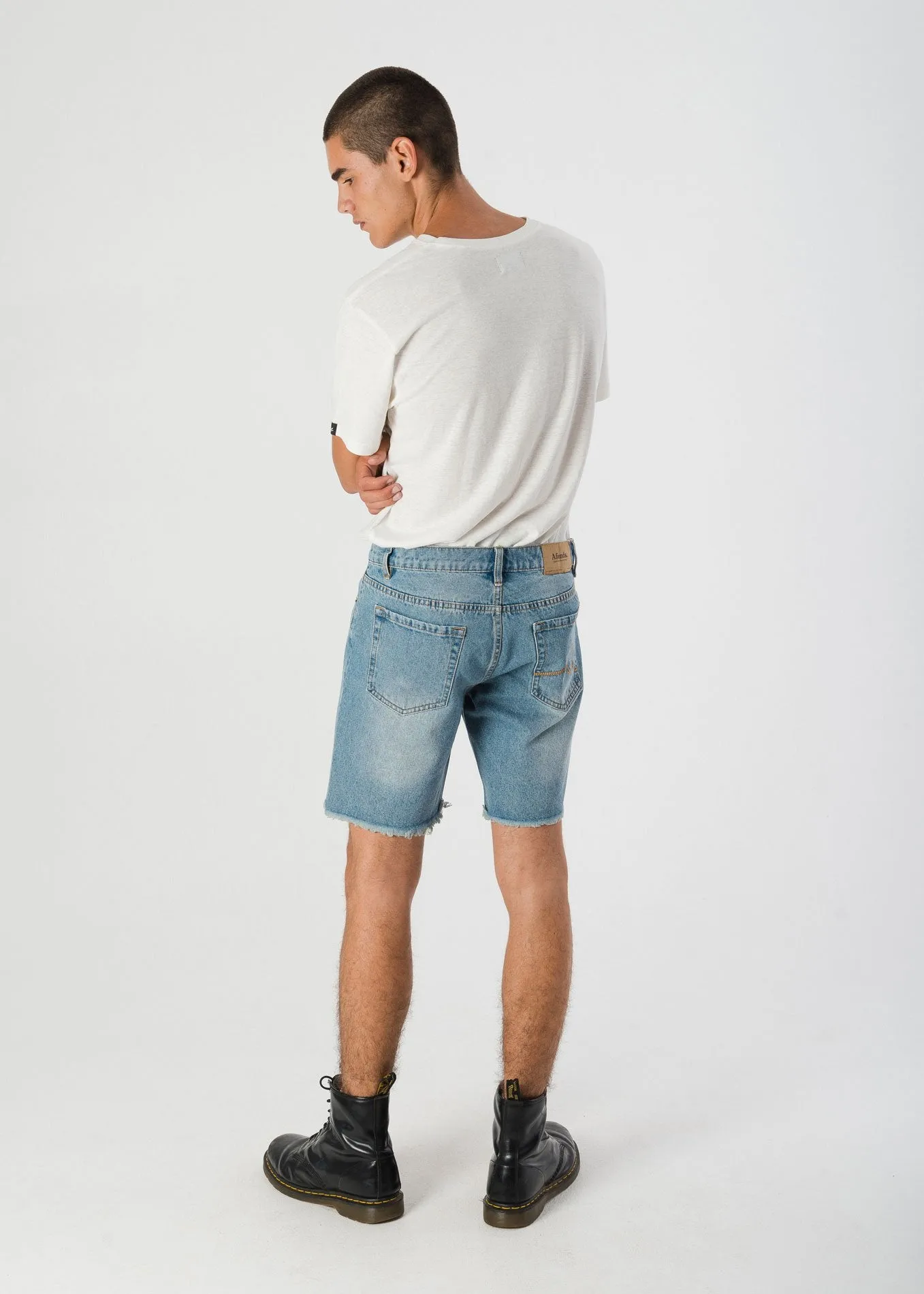 Afends Mens Stock - Cut Off Denim Short