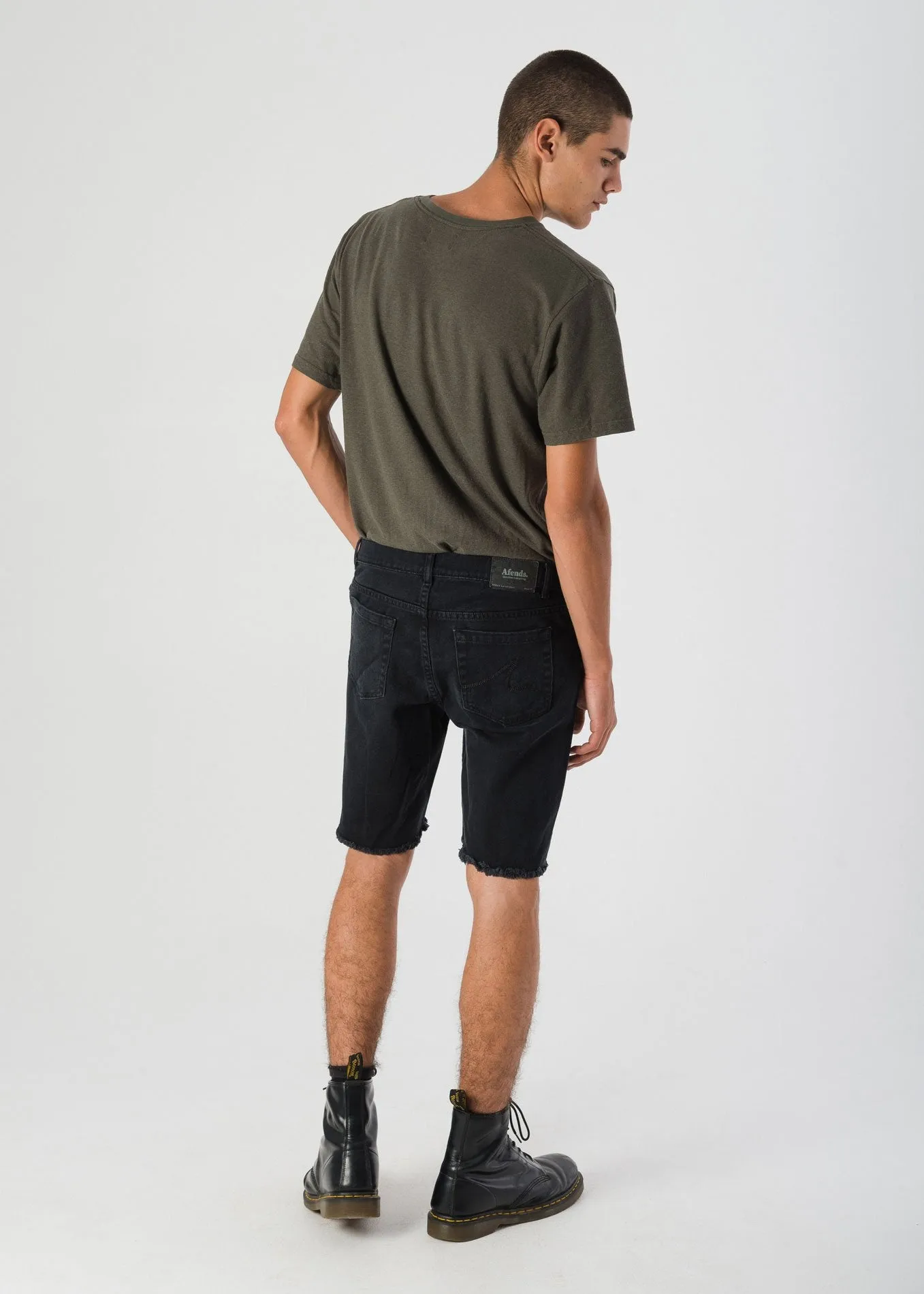 Afends Mens Stock - Cut Off Denim Short