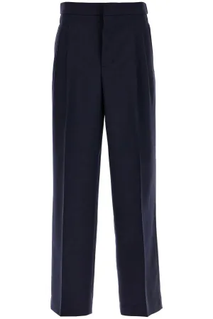 Ami Alexandre Matiussi Large Fit Wool Gabardine Trousers