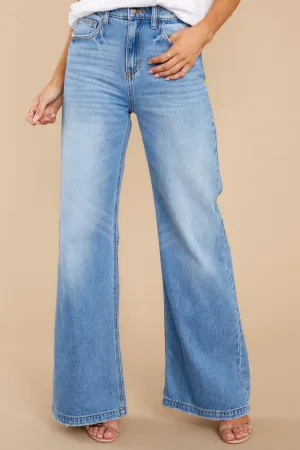 Another Jam Session Medium Wash Wide Leg Jeans