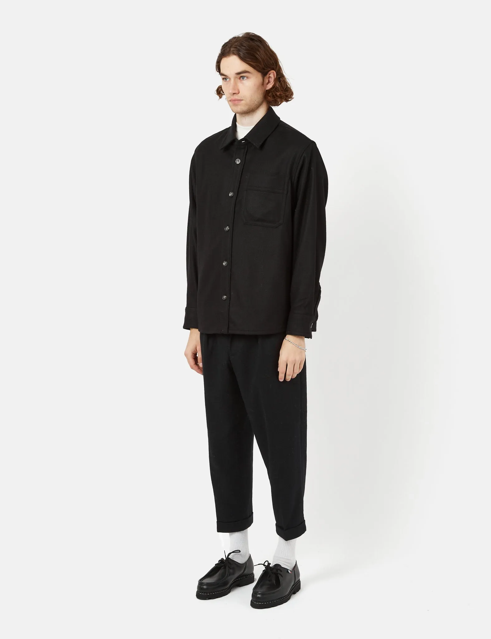 A.P.C. Basile Shirt (Recycled) - Black