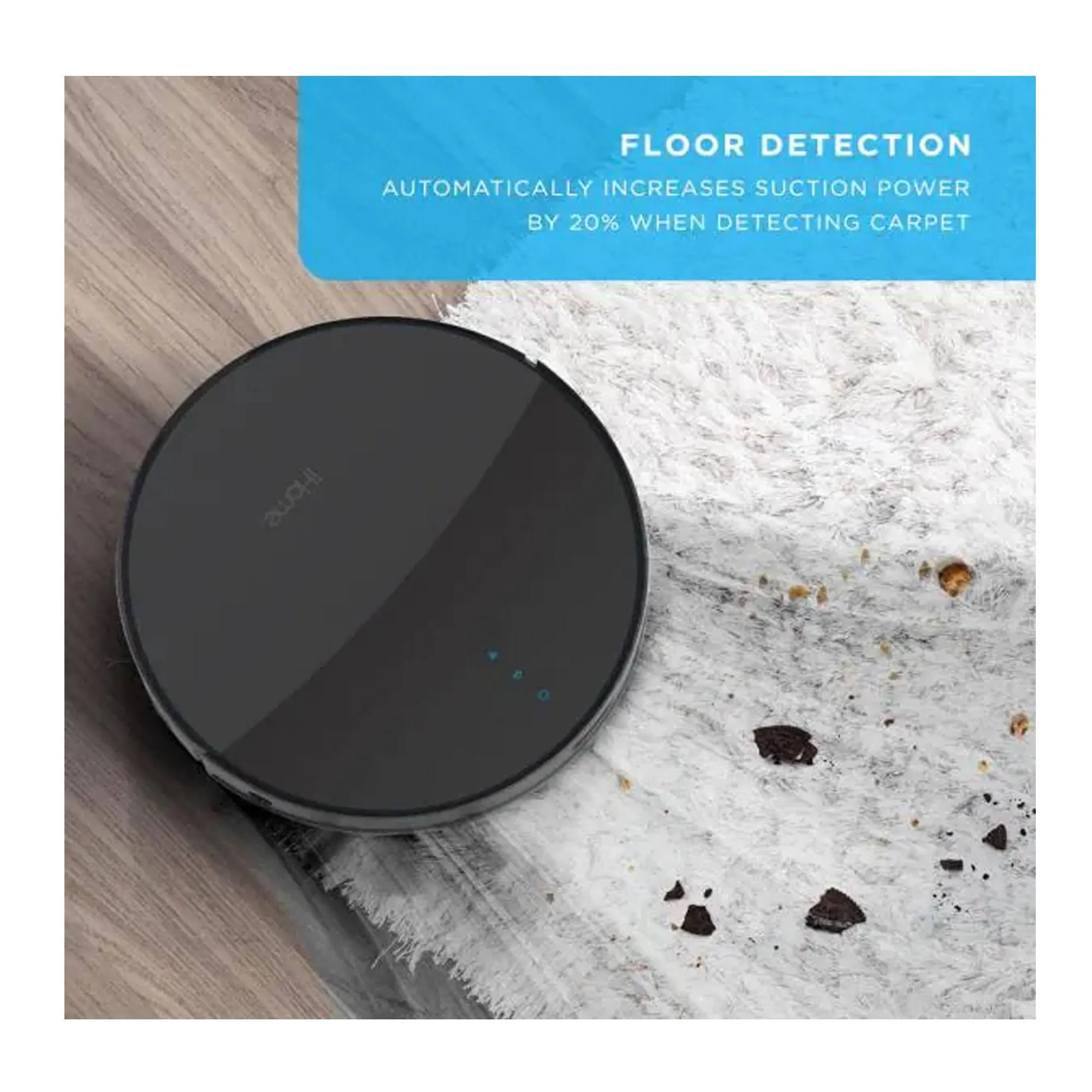 Autovac Eclipse Robotic Vacuum Cleaner Mop Enabled with Mapping, Wi-Fi