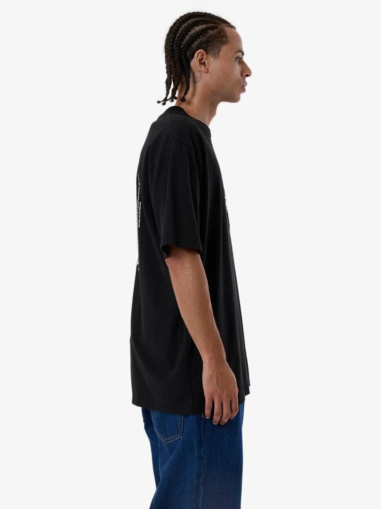 Chain Of Disorder Oversize Fit Tee - Black