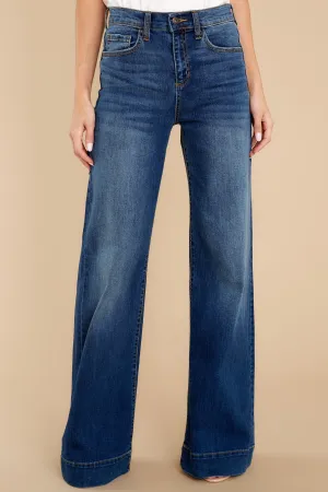 Change Is Good Dark Wash Wide Leg Jeans