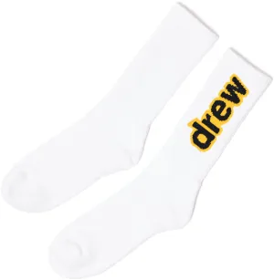 DREW HOUSE SECRET SOCKS WHITE