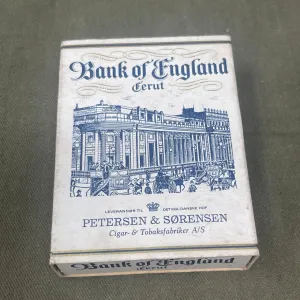 Vintage Empty Peterson & Sorensen Bank of England Cigarettes Box Collectible