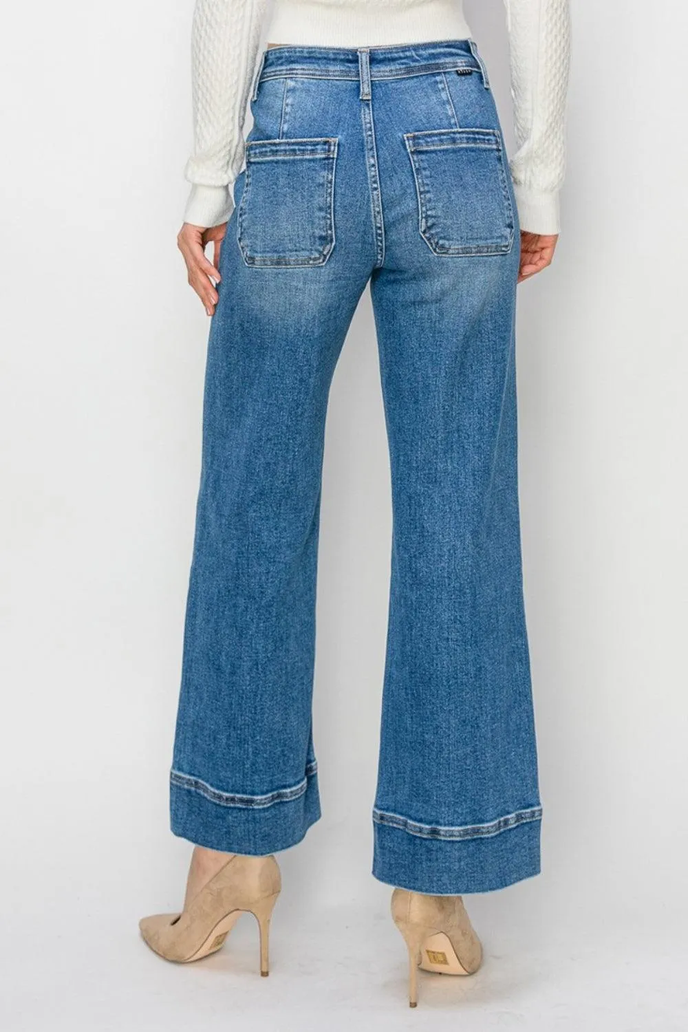 High Rise Wide Leg Jeans