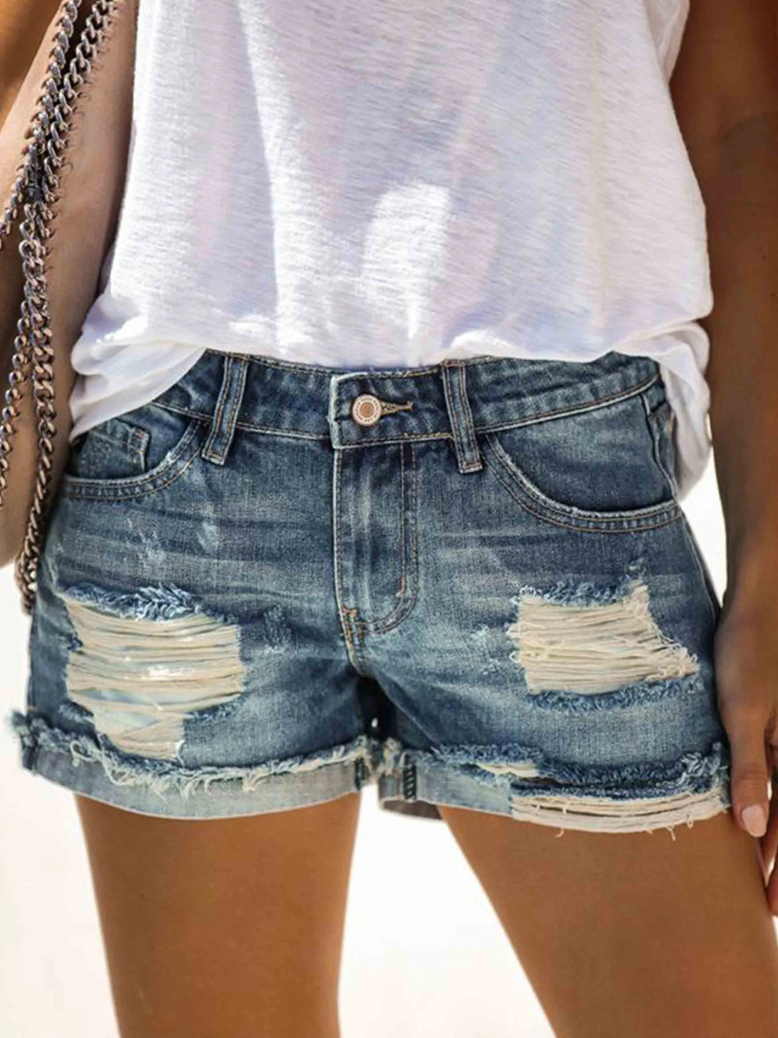 iForgirls Ripped Jean Shorts