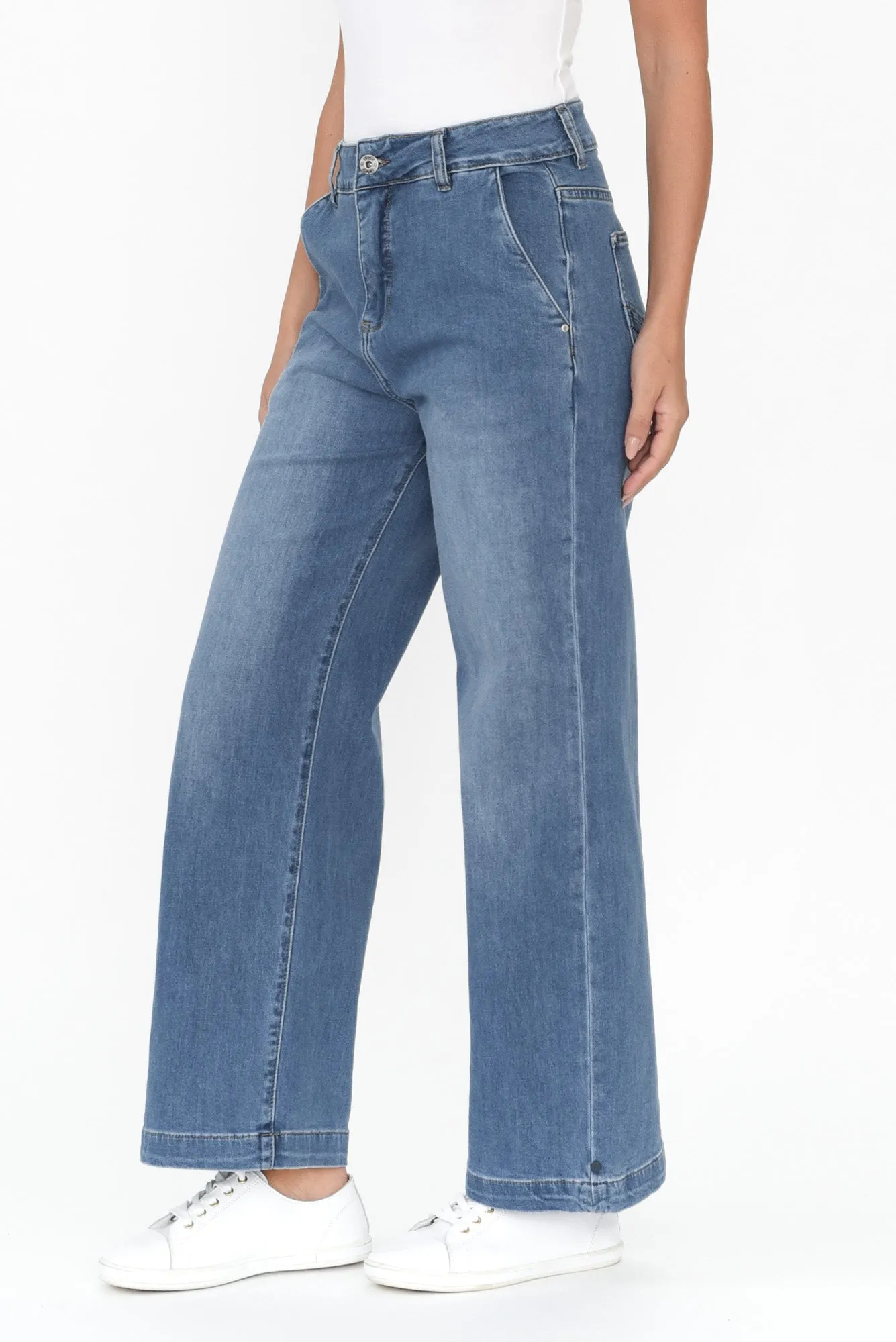 Izzy Light Blue Wide Leg Jeans