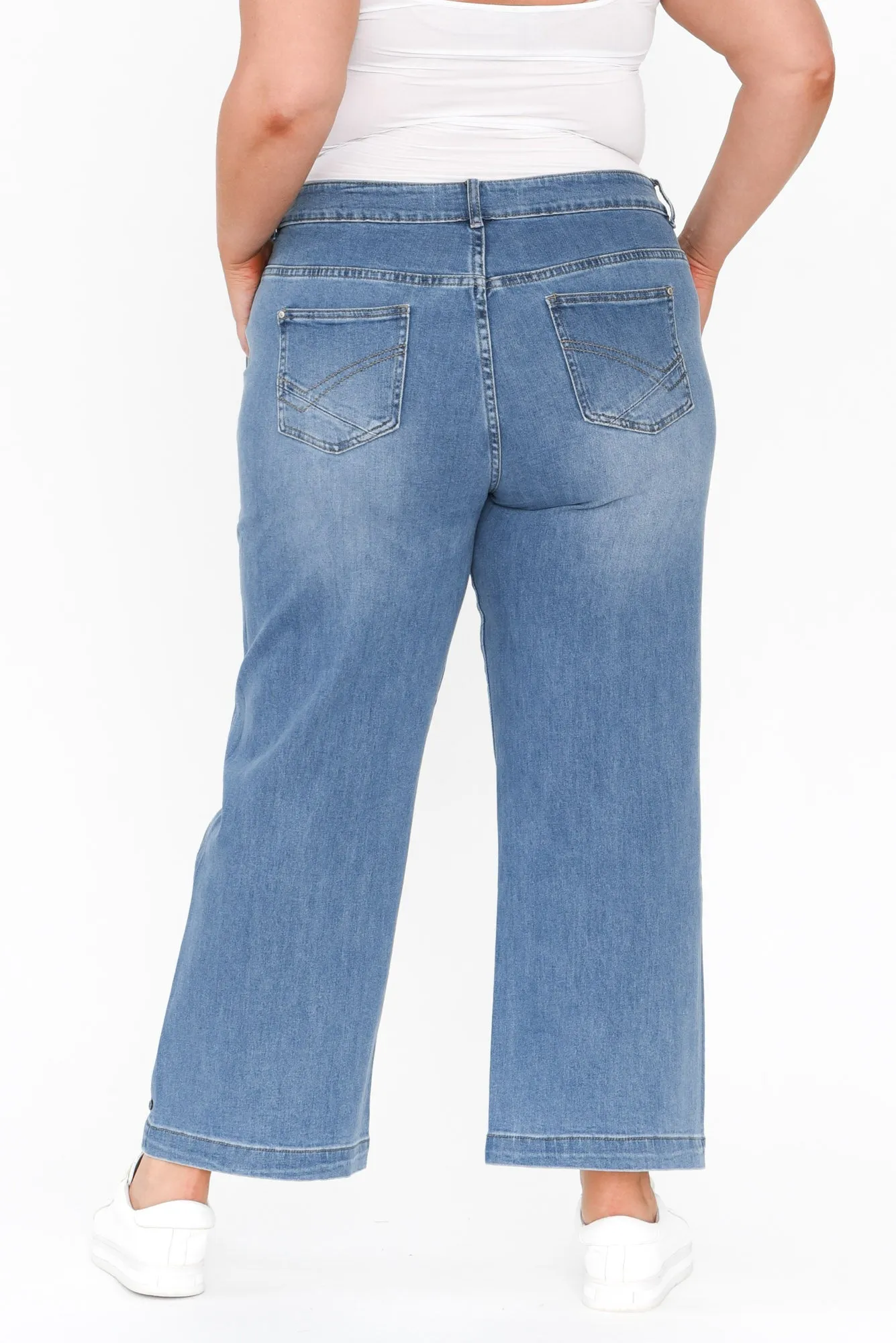 Izzy Light Blue Wide Leg Jeans