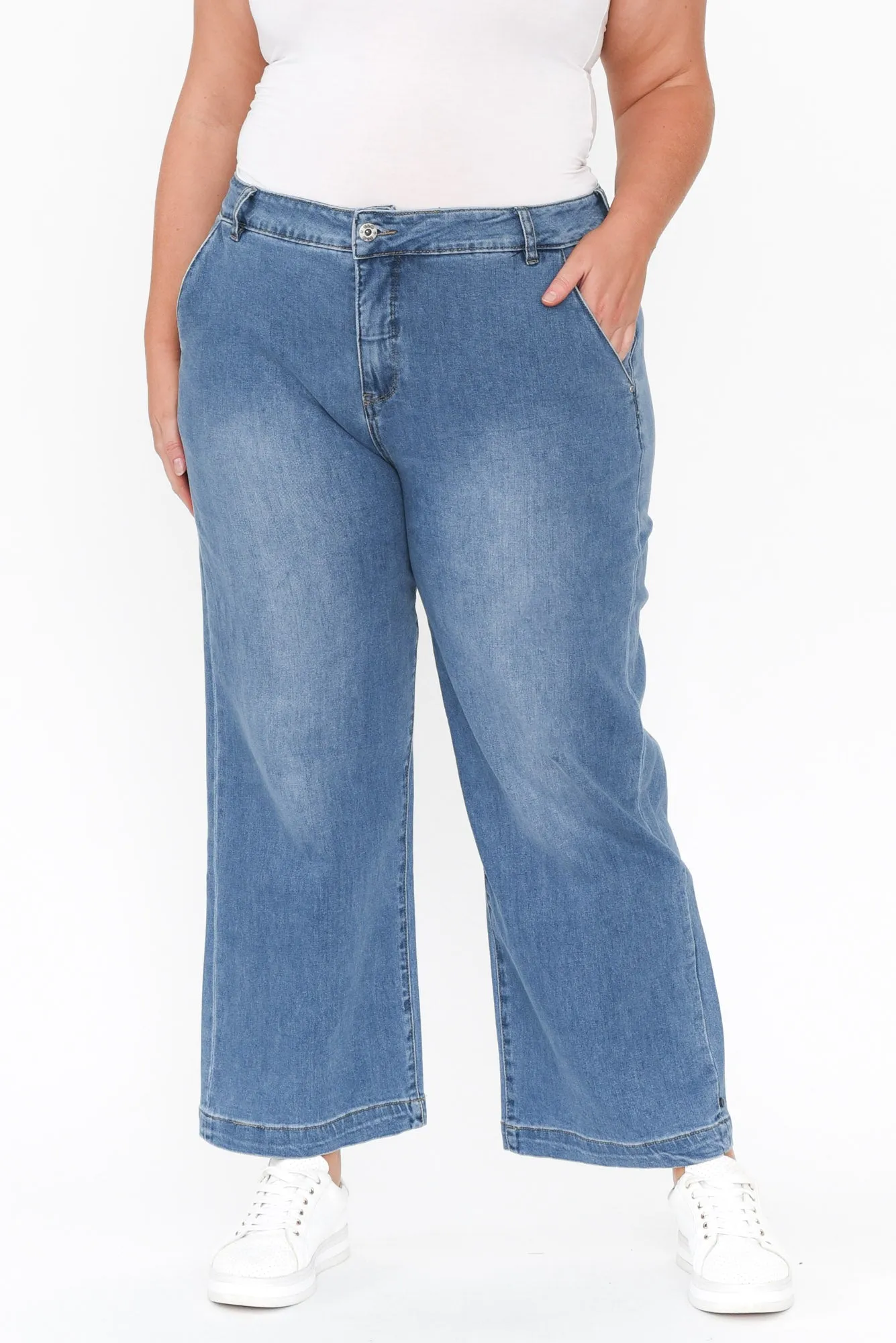 Izzy Light Blue Wide Leg Jeans