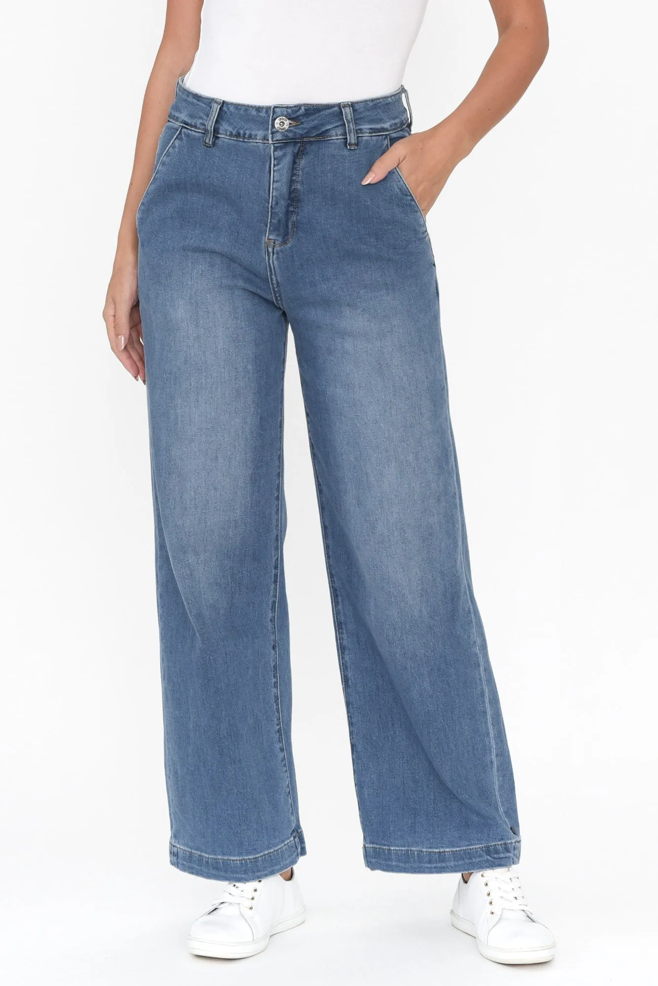 Izzy Light Blue Wide Leg Jeans