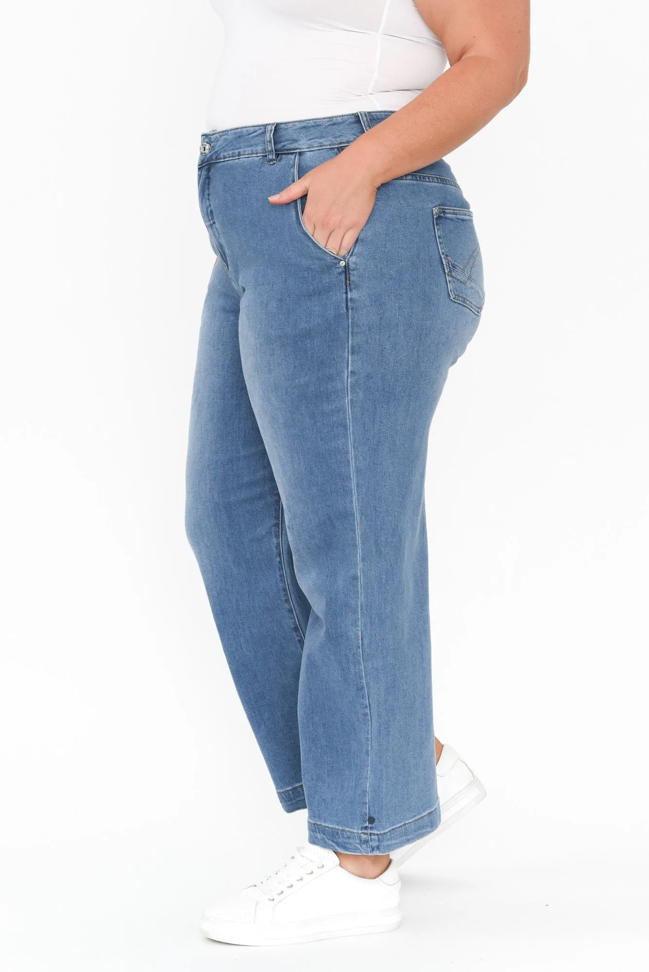 Izzy Light Blue Wide Leg Jeans