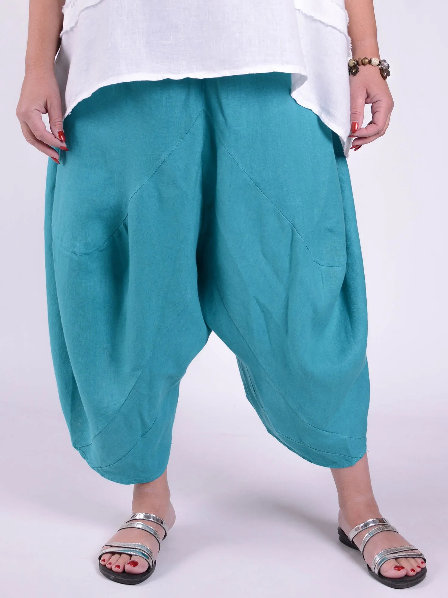 Lagenlook Linen Tulip Trousers 9470