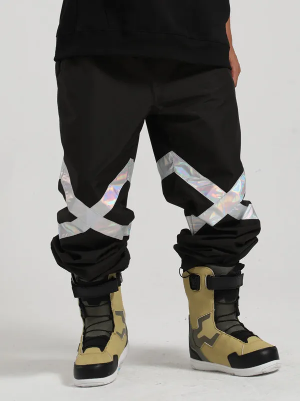 Men's Gsou Snow Elastic X Reflective Snowboard Pants