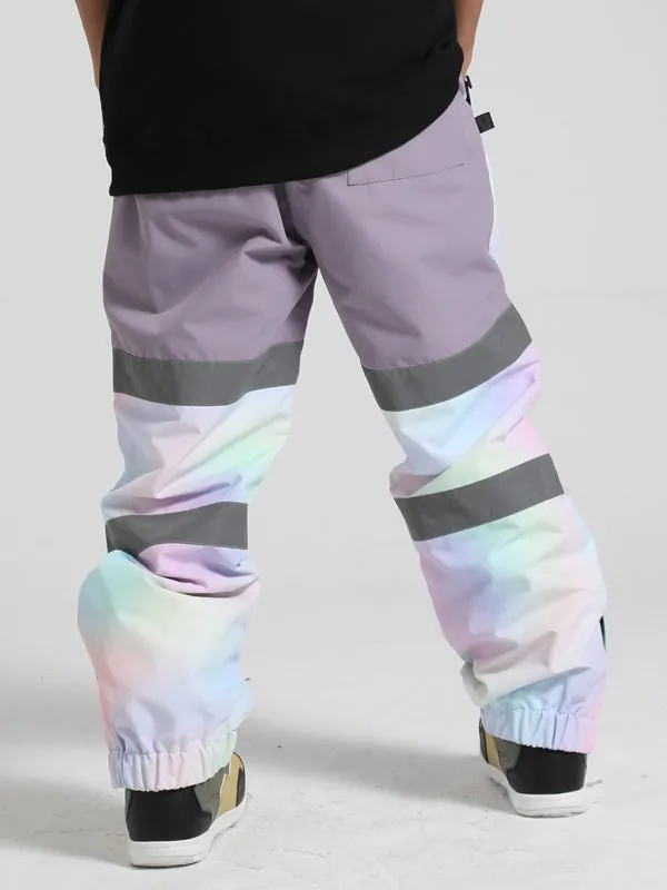 Men's Gsou Snow Elastic X Reflective Snowboard Pants