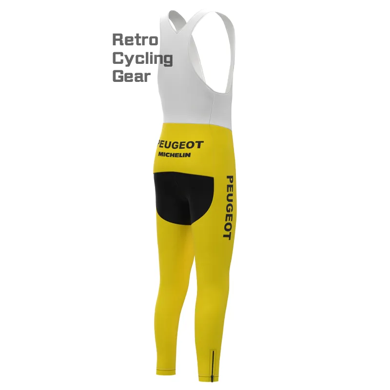 Peugeot Yellow 2 Fleece Retro Cycling Kits