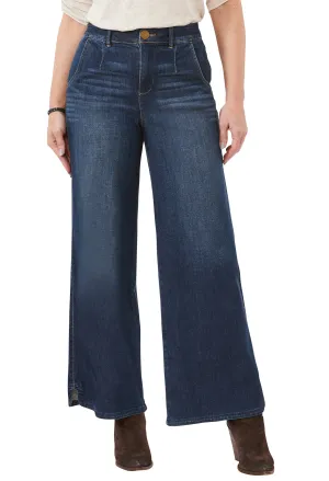 "Ab"solution® Skyrise Wide Leg Tulip Hem Jeans