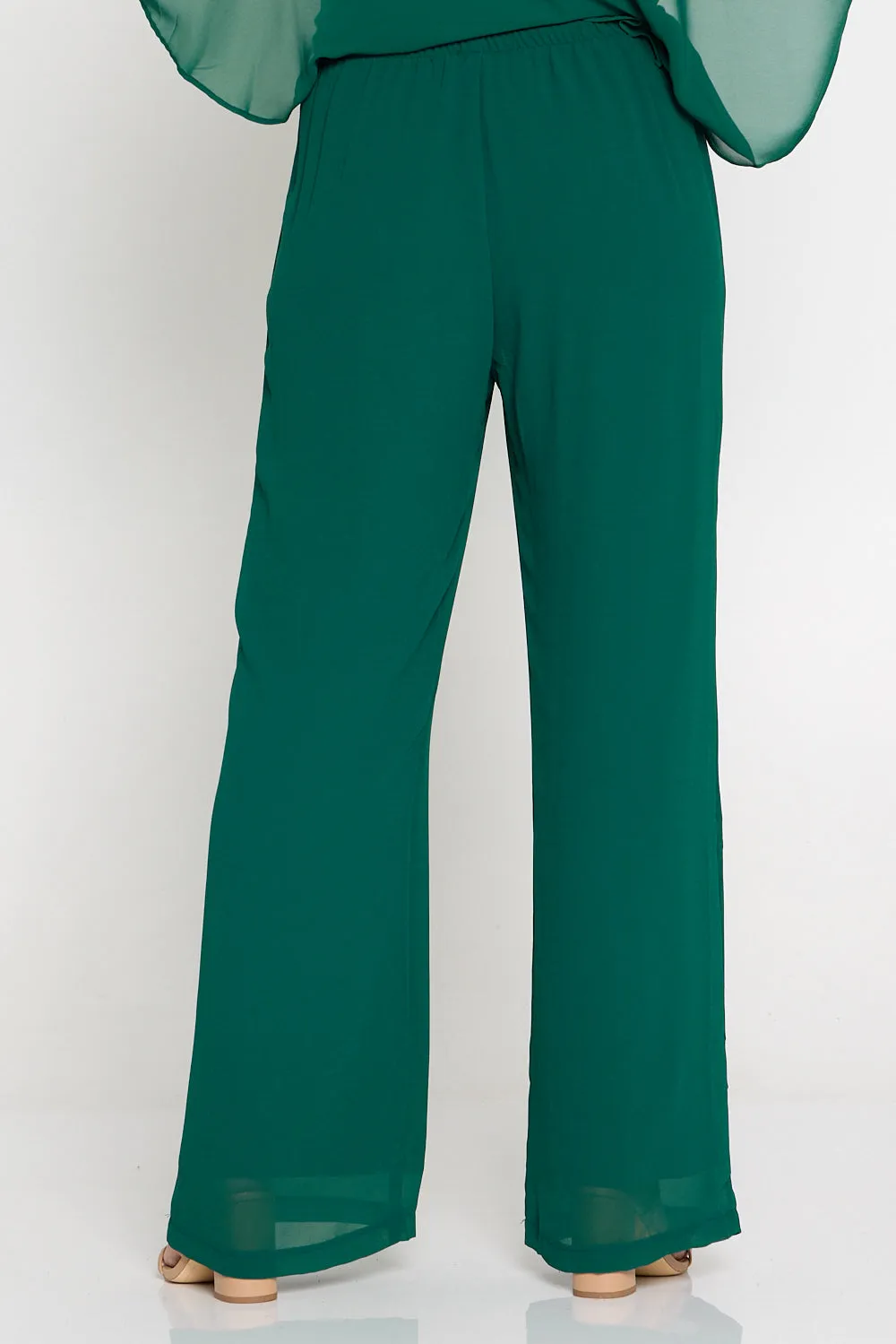 Rendezvous Chiffon Pants - Forest