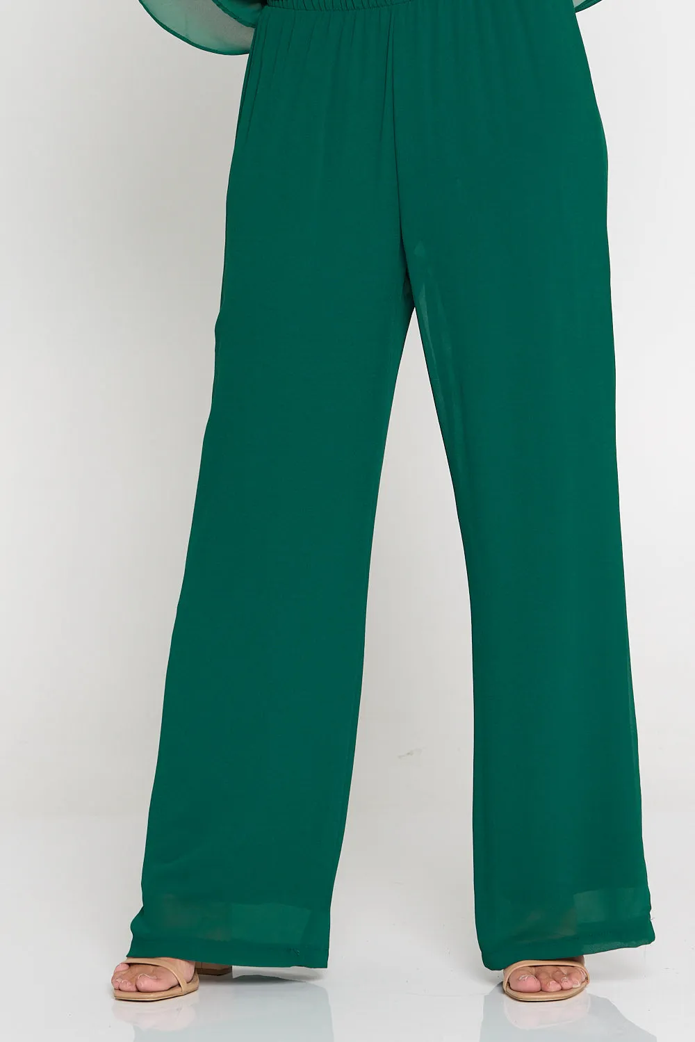 Rendezvous Chiffon Pants - Forest