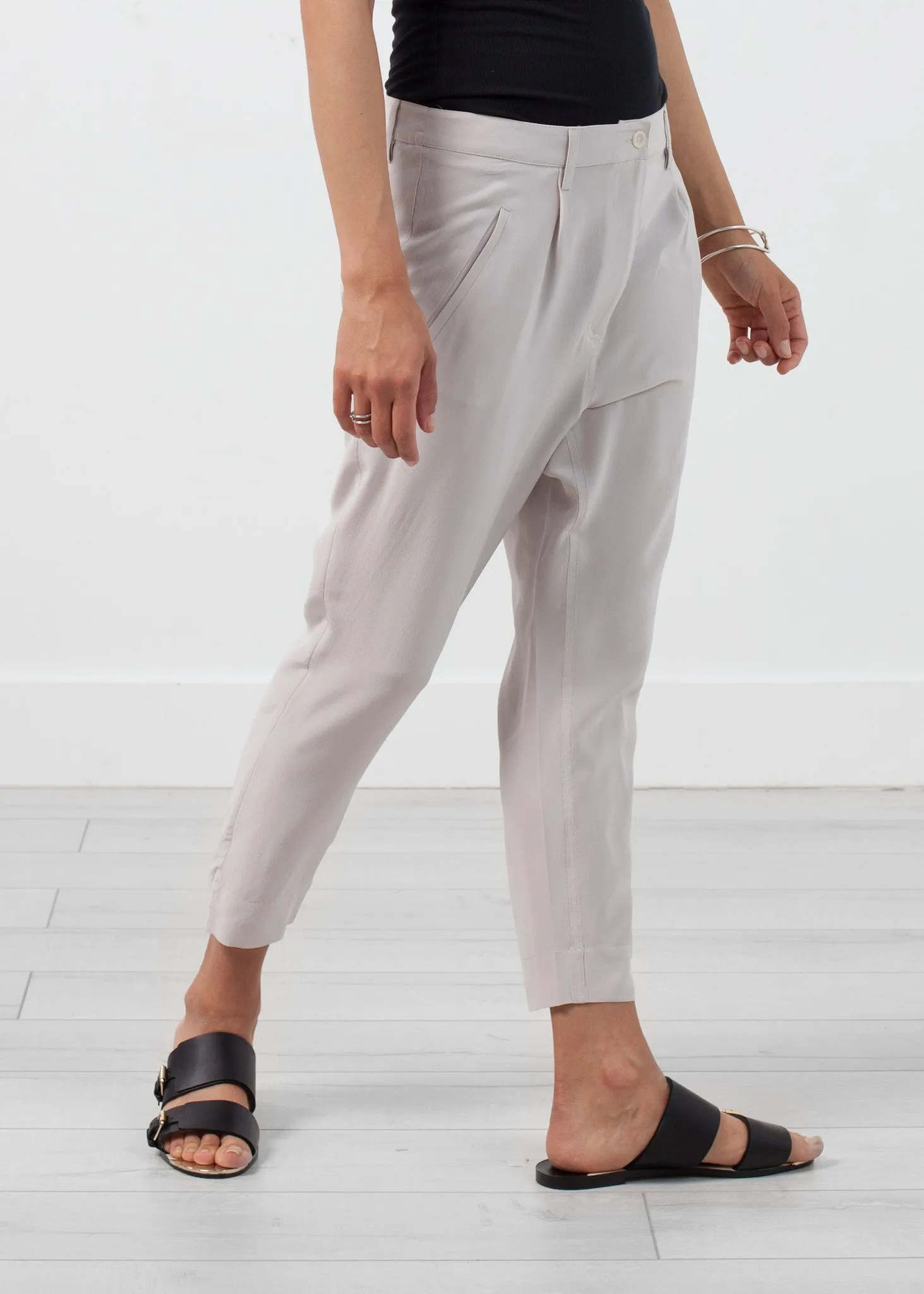 Silk Drop Crotch Pant