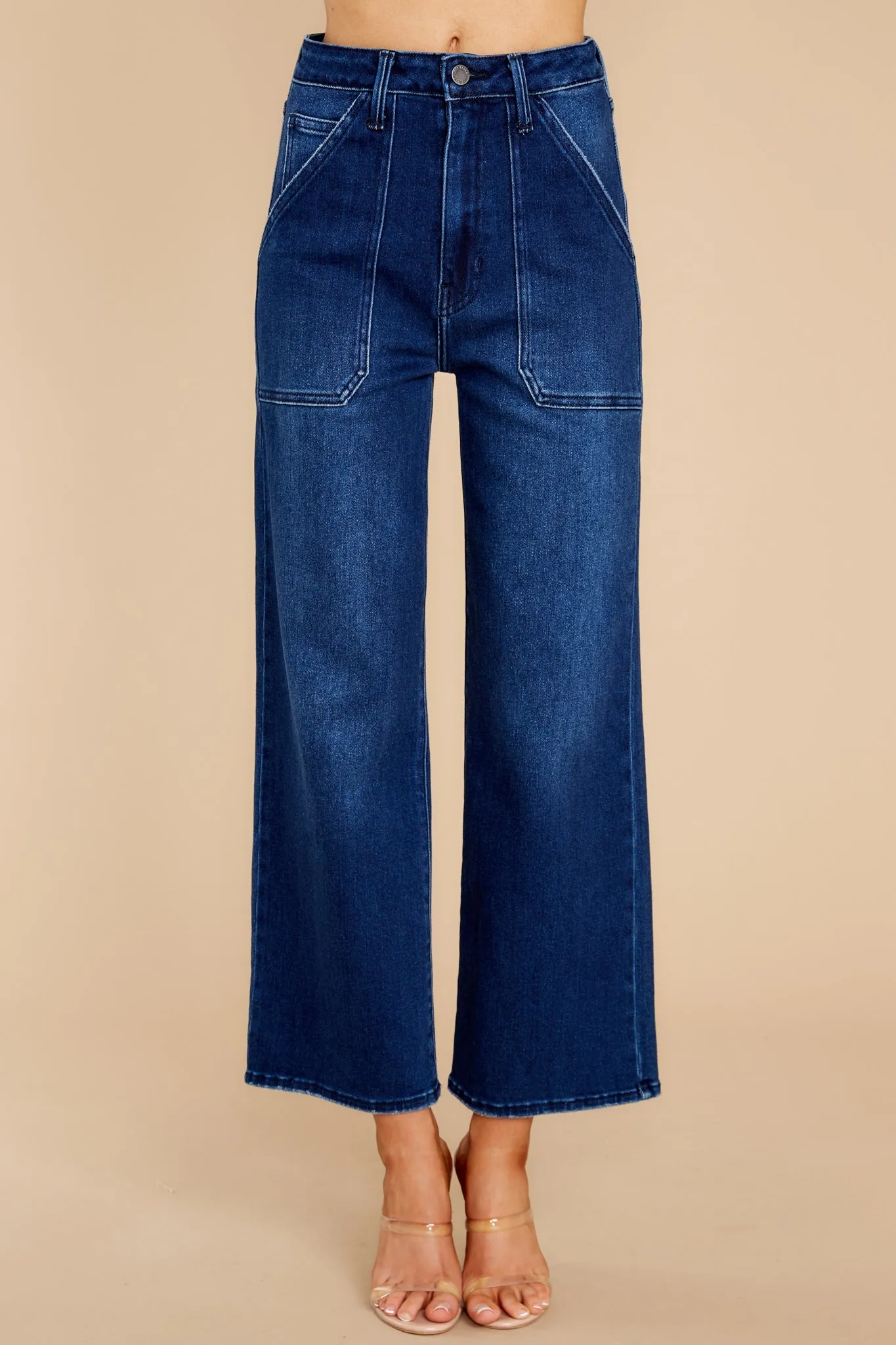 Something Amazing Dark Wash Wide Leg Jeans