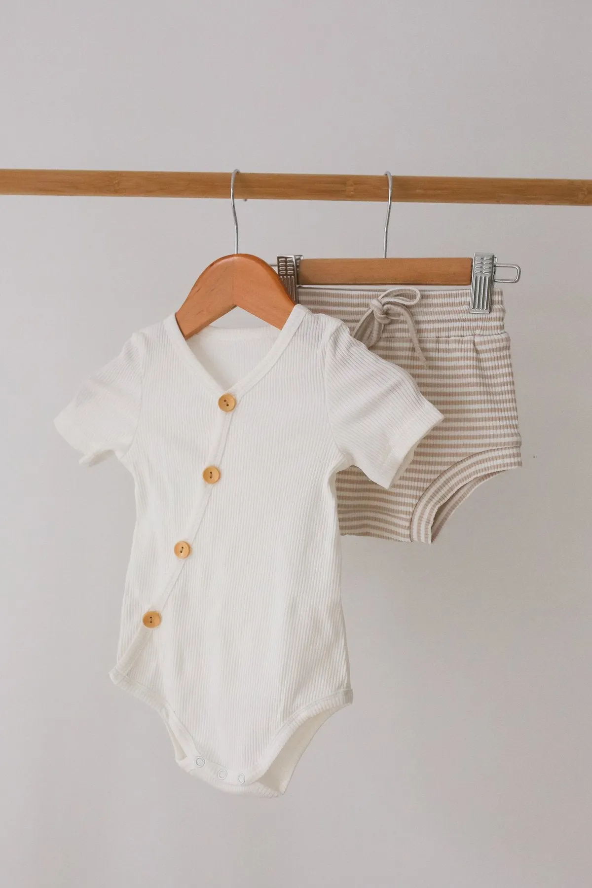 Two Darlings | Milk Short Sleeve Bodysuit