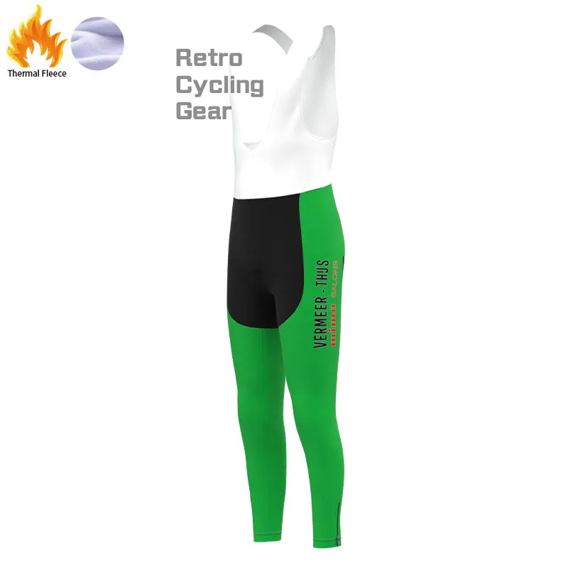 VER Stripe Fleece Retro Cycling Pants