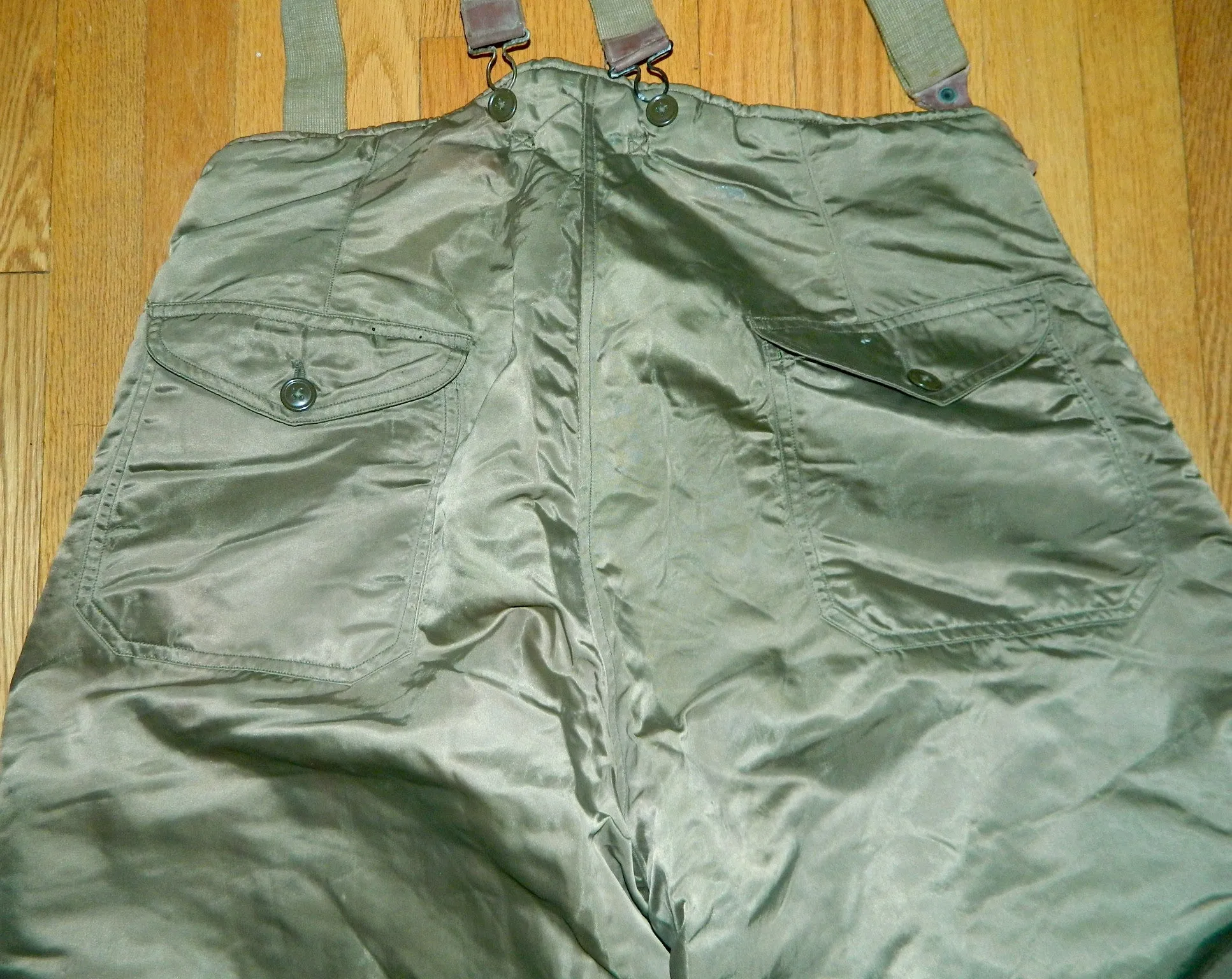 vintage 1940s Air Force arctic test pants / cold weather Ladd Field AFB US Military WWII USAAF