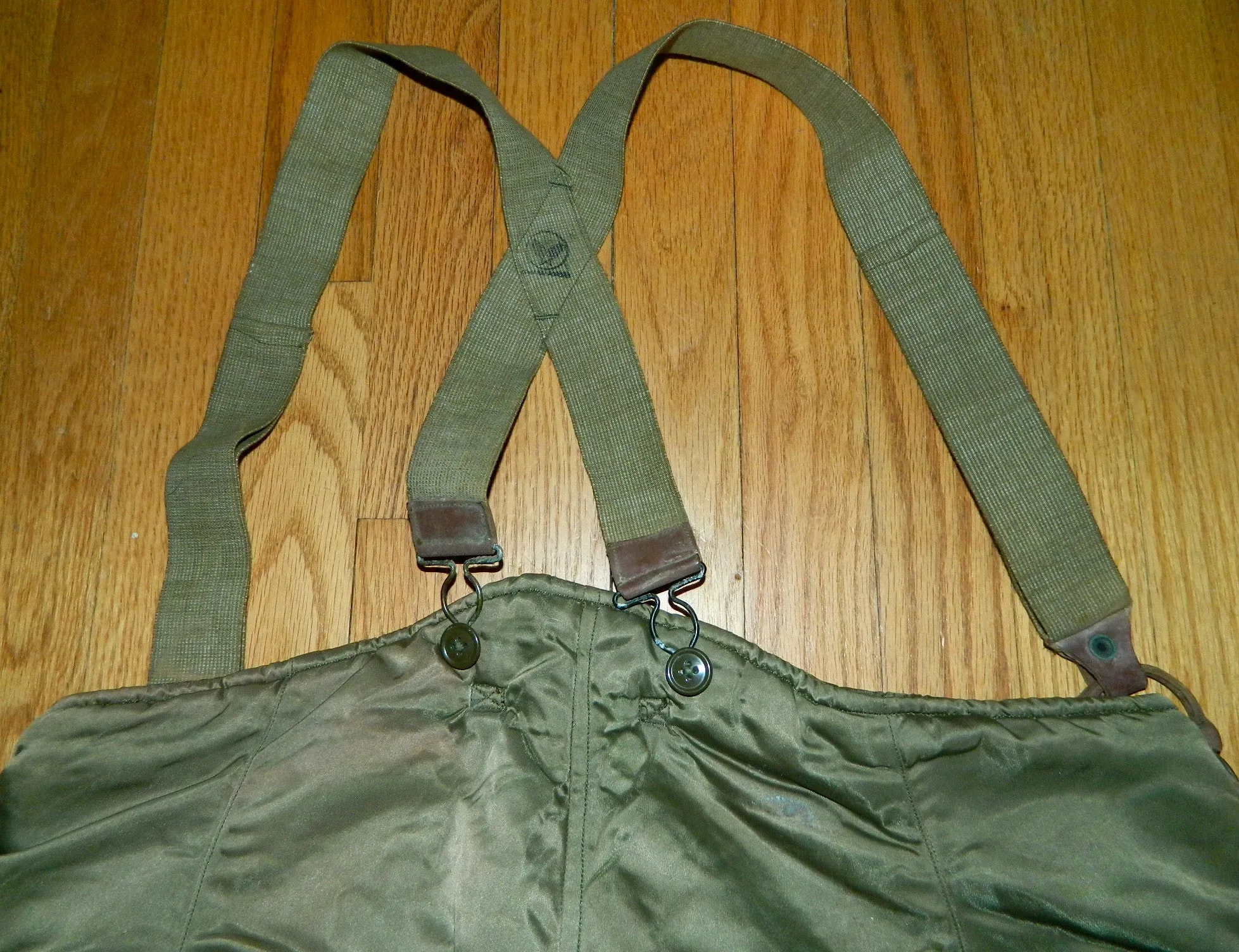 vintage 1940s Air Force arctic test pants / cold weather Ladd Field AFB US Military WWII USAAF