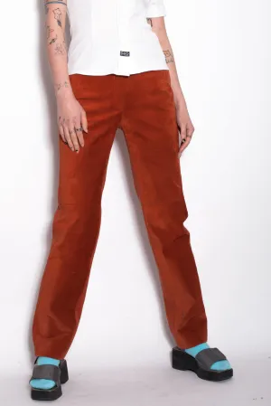 Vintage 70s High Waist Suede Leather Trousers