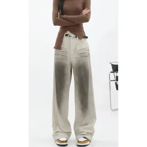 Vintage Y2K Korean Baggy High Waist Wide Leg Jeans